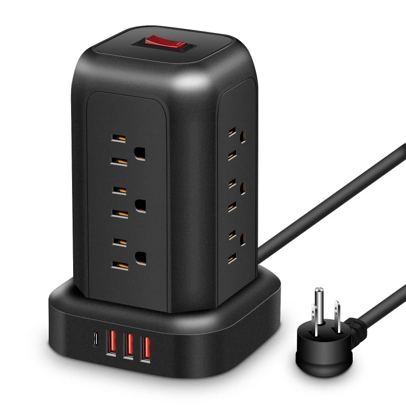 12 Outlets Extension Cord US Power Strip