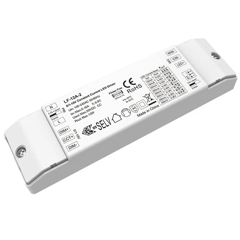 12W Constant Current 0-10V CCT Dimmable LED Driver