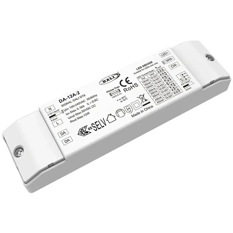12W DALI CW WW CCT Dimmable LED Driver