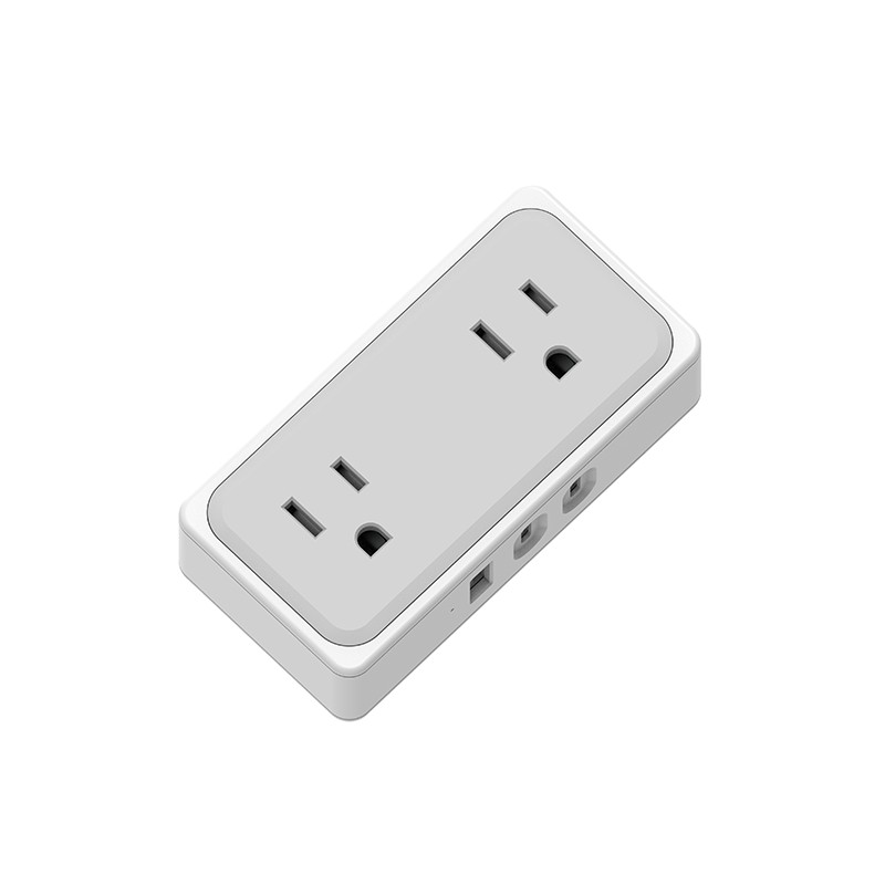 2 Outlets US Wall Power Strip