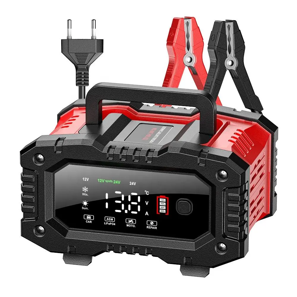24V 10A Intelligent Car Motorcycle Pulse Repair Battery Charger