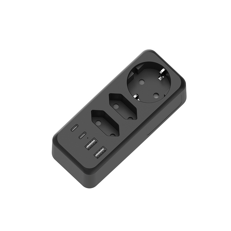 3 Outlets EU Wall Power Strip