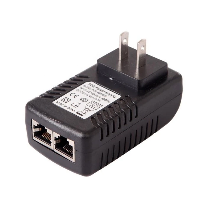 48V 0.5A Wall Plug POE Injector Ethernet Adapter
