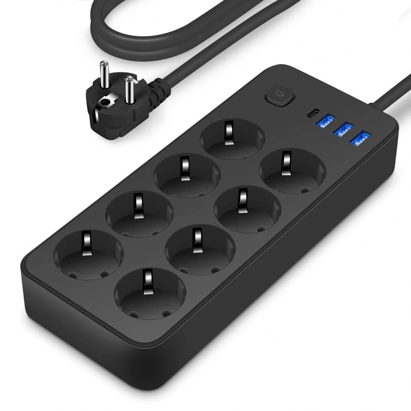 8 Outlets EU Plug Power Strip