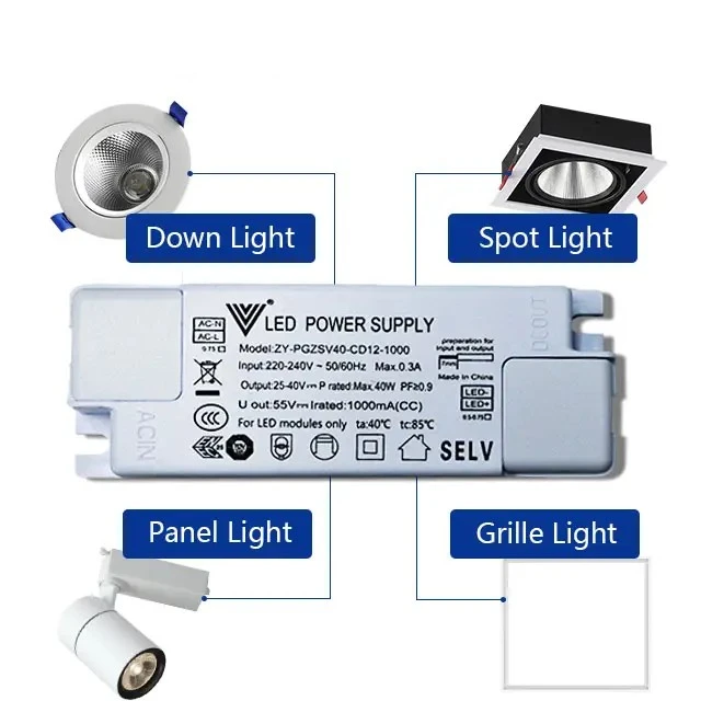 DC25V-80V 300MA 500MA Constant Current Led Driver
