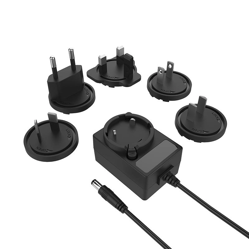 Interchangeable Plug Power Supply Adapter
